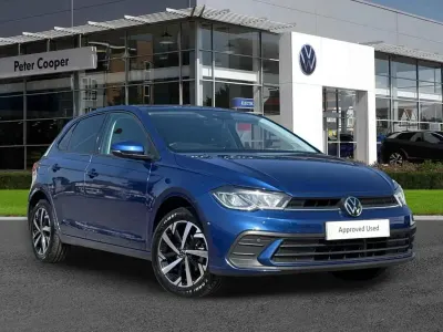 Used VW Polo Match 95 HP (69 kW) 2024 Blue Hatchback