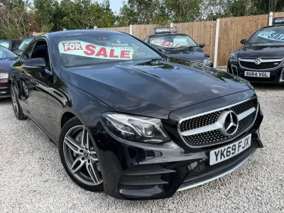 Used Mercedes E350 AMG line 2019 Black Coupe