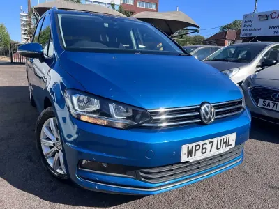 Used VW Touran SEL 150 HP (110 kW) 2018 Blue MPV