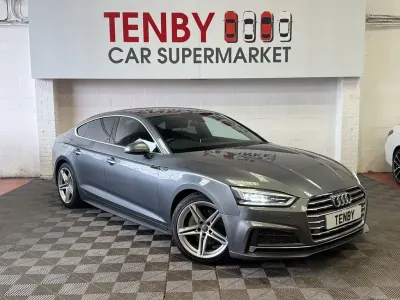 Usado Audi A5 Sportback S-Line 190 CV (139 kW) 2017 Gris Utilitario