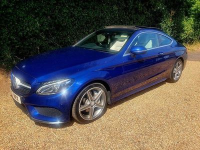 Used Mercedes C220 AMG Line Premium Plus 2016 Blue Coupe