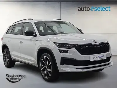Begagnad Skoda Kodiaq SportLine 150 HK (110 kW) 2024 Vit SUV