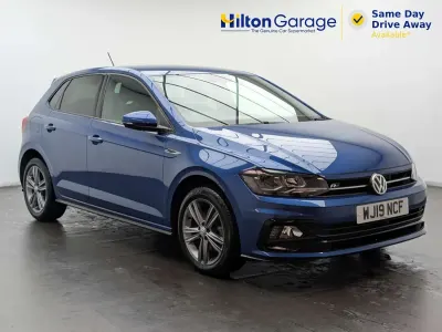 Used VW Polo R-line 115 HP (84 kW) 2019 Blue Hatchback
