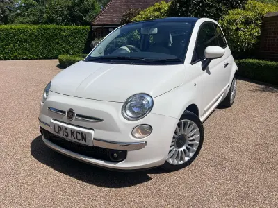 Used Fiat 500 Lounge 69 HP (50 kW) 2015 White Hatchback