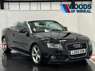 Used Audi A5 Cabriolet S-Line 170 HP (125 kW) 2010 Black Cabriolet