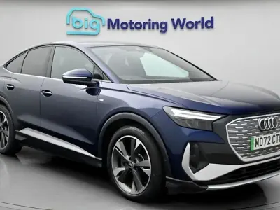 Begagnad Audi Q4 Sportback e-tron S-Line 150 kW (204 HK) 2023 Blå SUV