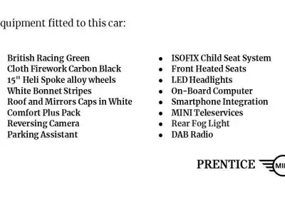 Used Mini Cooper Classic 134 HP (98 kW) 2022 Green Hatchback