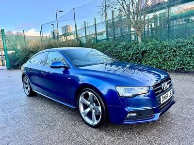 Used Audi A5 Sportback Black Edition 177 HP (130 kW) 2014 Blue Hatchback