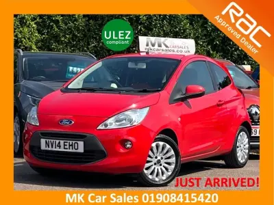 Used Ford Ka Zetec 69 HP (50 kW) 2014 Flame red Hatchback