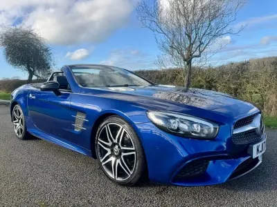 Käytetty Mercedes SL400 AMG line 367 HP (269 kW) 2017 Sininen Avoauto