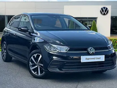 Used VW Polo Match 95 HP (69 kW) 2025 Black Hatchback