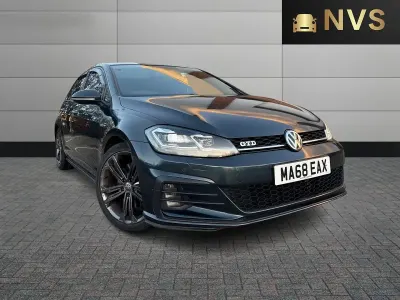 Used VW Golf VII GTD 184 HP (135 kW) 2017 Blue Hatchback