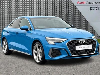 Used Audi A3 S-Line 108 HP (79 kW) 2023 Blue Sedan
