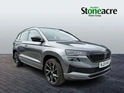 Used Skoda Karoq SportLine 150 HP (110 kW) 2024 Grey SUV