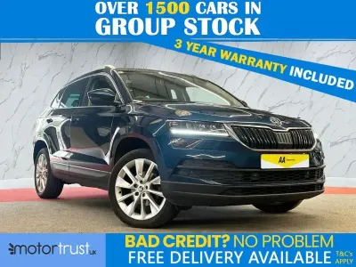 Used Skoda Karoq SE L 150 HP (110 kW) 2019 Blue SUV