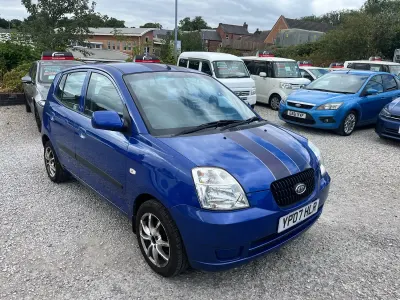 Used Kia Picanto 60 HP (44 kW) 2007 Blue Hatchback
