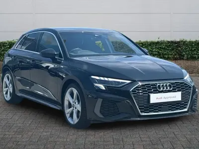 Used Audi A3 S-Line 147 HP (108 kW) 2023 Black Sedan