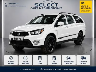 Used SsangYong Musso 181 HP (133 kW) 2019 White Pickup