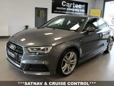 Begagnad Audi A3 S-Line 116 HK (85 kW) 2019 Grå Sedan