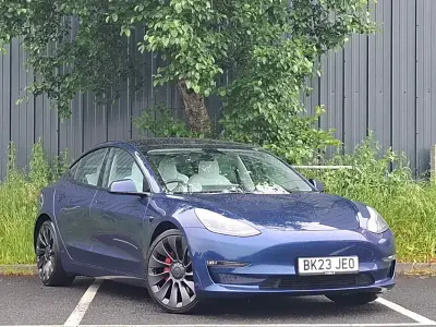 Used Tesla Model 3 Performance 11 kW (15 HP) 2023 Blue Sedan