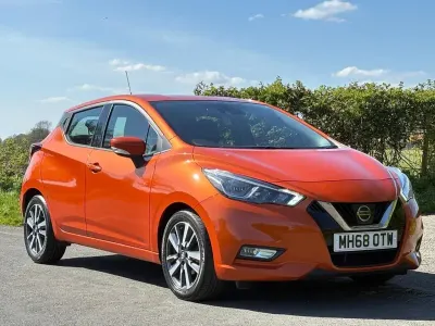 Used Nissan Micra Acenta Limited Edition 90 HP (66 kW) 2019 Orange Hatchback