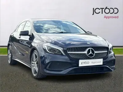 Used Mercedes A200 AMG Line Premium 134 HP (98 kW) 2018 Blue Hatchback