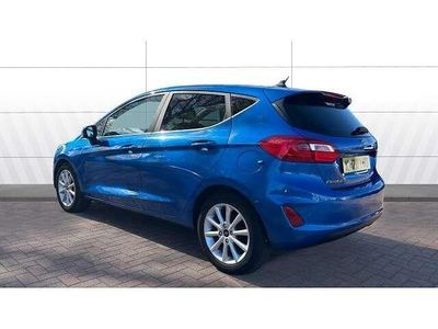 Usado Ford Fiesta Titanium 100 HP (73 kW) 2020 Azul Citadino