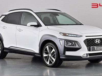 Pure white Used 2019 Hyundai Kona Premium SUV | £9,190 (Fair price)