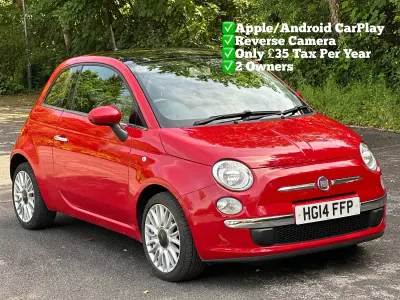 Used Fiat 500 Lounge 69 HP (50 kW) 2014 Red Hatchback