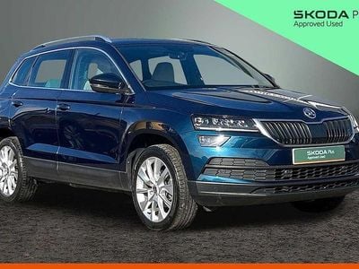 Used Skoda Karoq SE L 110 HP (80 kW) 2019 Petrol blue metallic SUV