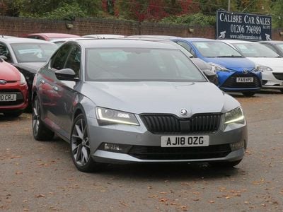 Used Skoda Superb SportLine 150 HP (110 kW) 2018 Grey Hatchback
