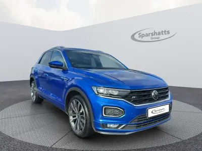 Used VW T-Roc R-line 150 HP (110 kW) 2021 Blue SUV