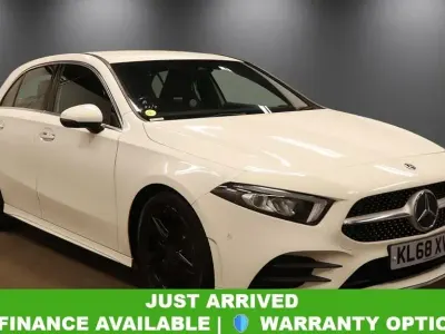 Used Mercedes A180 AMG Line Premium 116 HP (85 kW) 2019 White Hatchback