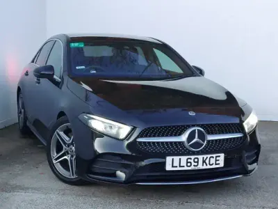 Used Mercedes A250 AMG line 224 HP (164 kW) 2019 Black Sedan