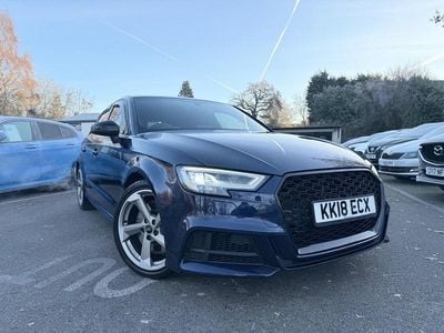 Blue Used 2018 Audi S3 Sportback Black Edition Hatchback | £16,995 (Fair price)