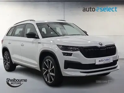 Używany Skoda Kodiaq SportLine 150 KM (110 kW) 2024 Biały SUV