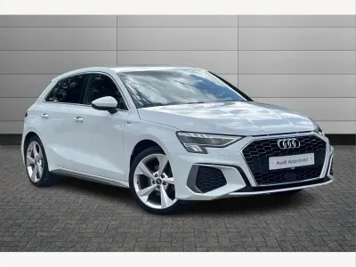 Used Audi A3 S-Line 150 HP (110 kW) 2023 White Sedan