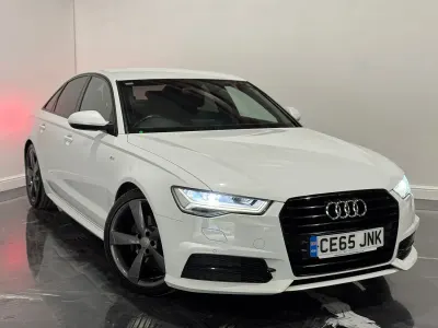 Used Audi A6 Black Edition 190 HP (139 kW) 2015 White Sedan