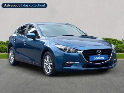 Used Mazda 3 121 HP (88 kW) 2017 Blue Hatchback