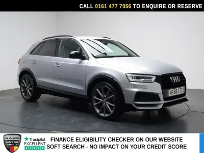 Used Audi Q3 Black Edition 150 HP (110 kW) 2018 Silver SUV