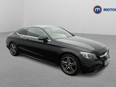Usado Mercedes C200 AMG line 184 HP (135 kW) 2022 Preto Coupé