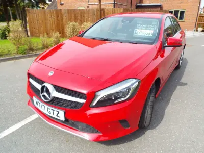 Used Mercedes A180 Premium 109 HP (80 kW) 2017 Red Hatchback
