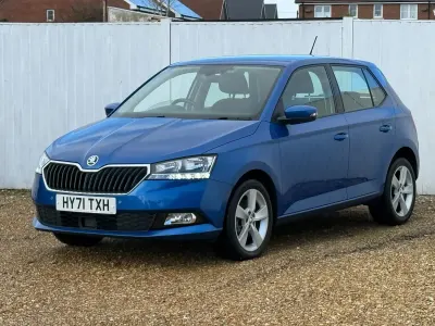 Used Skoda Fabia SE L 2021 Blue Hatchback