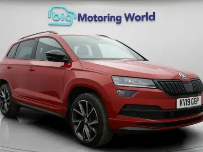 Usado Skoda Karoq SportLine 150 HP (110 kW) 2019 Vermelho SUV