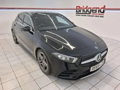 Used Mercedes A200 AMG line 163 HP (119 kW) 2019 Black Hatchback