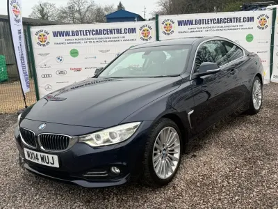 Used BMW 420 Coupé Luxury Line 184 HP (135 kW) 2014 Blue Coupe