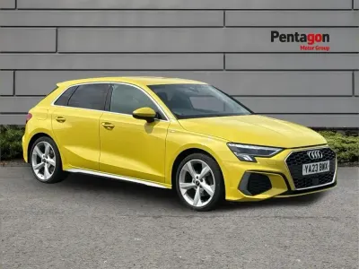 Used Audi A3 S-Line 147 HP (108 kW) 2023 Yellow Sedan