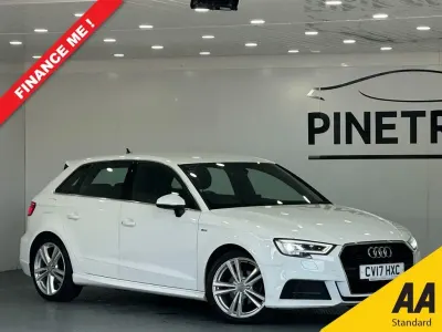 Used Audi A3 Sportback S-Line 150 HP (110 kW) 2017 White Hatchback