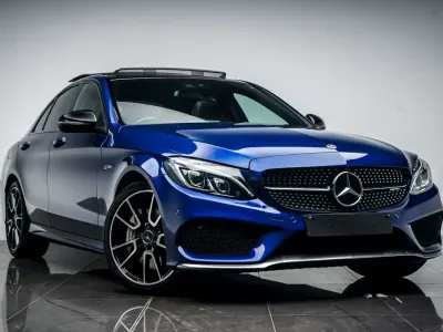 Begagnad Mercedes C43 AMG Premium Plus 2018 Blå Sedan