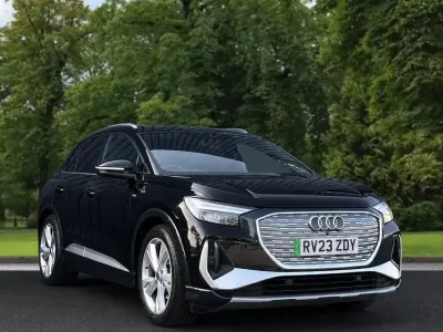 Used Audi Q4 e-tron S-Line 125 kW (170 HP) 2023 Black SUV